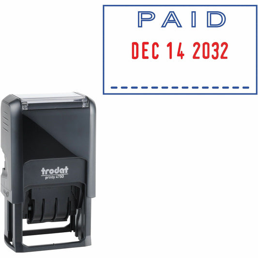Trodat PAID Text Window Self-inking Dater