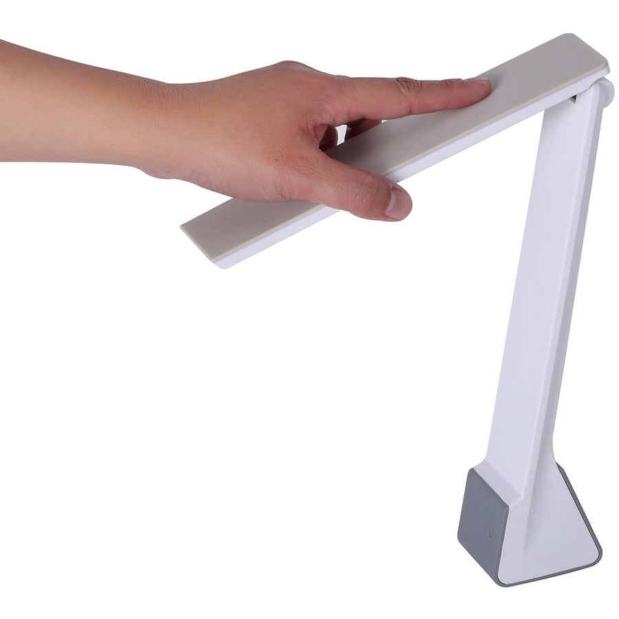 Vision Compact Foldable LED Desk Lamp with Built-in Battery - VLED1810-WH