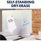 Quartet Glass Desktop Dry-Erase Panel, Frameless, 23" x 17" - 3413826909