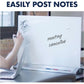 Quartet Glass Desktop Dry-Erase Panel, Frameless, 23" x 17" - 3413826909