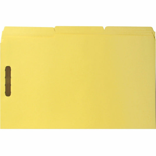 Business Source 1/3 Tab Cut Legal Recycled Fastener Folder