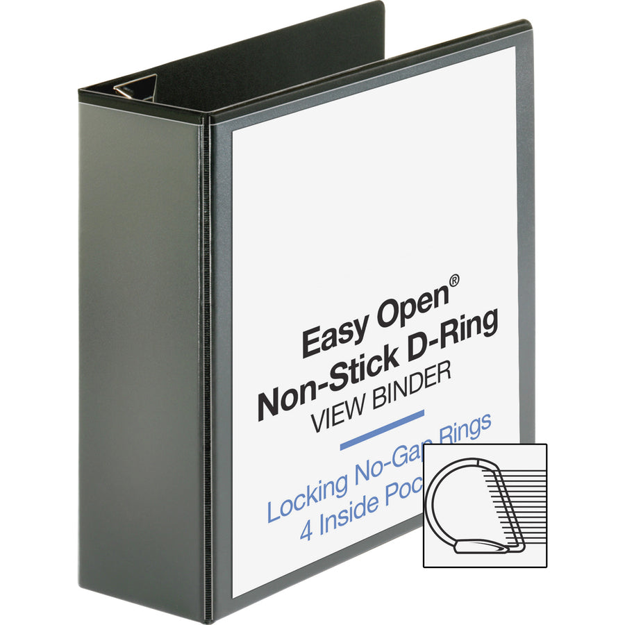 Business Source Locking D-Ring View Binder - 26964