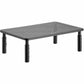 Tripp Lite series Monitor Riser for Desk, 14 x 9 in. - Height Adjustable, Metal, Black - MR1411M
