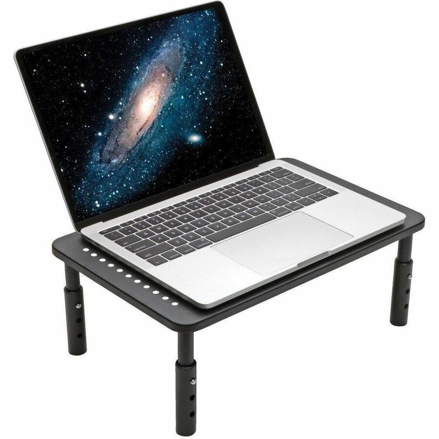 Tripp Lite series Monitor Riser for Desk, 14 x 9 in. - Height Adjustable, Metal, Black - MR1411M