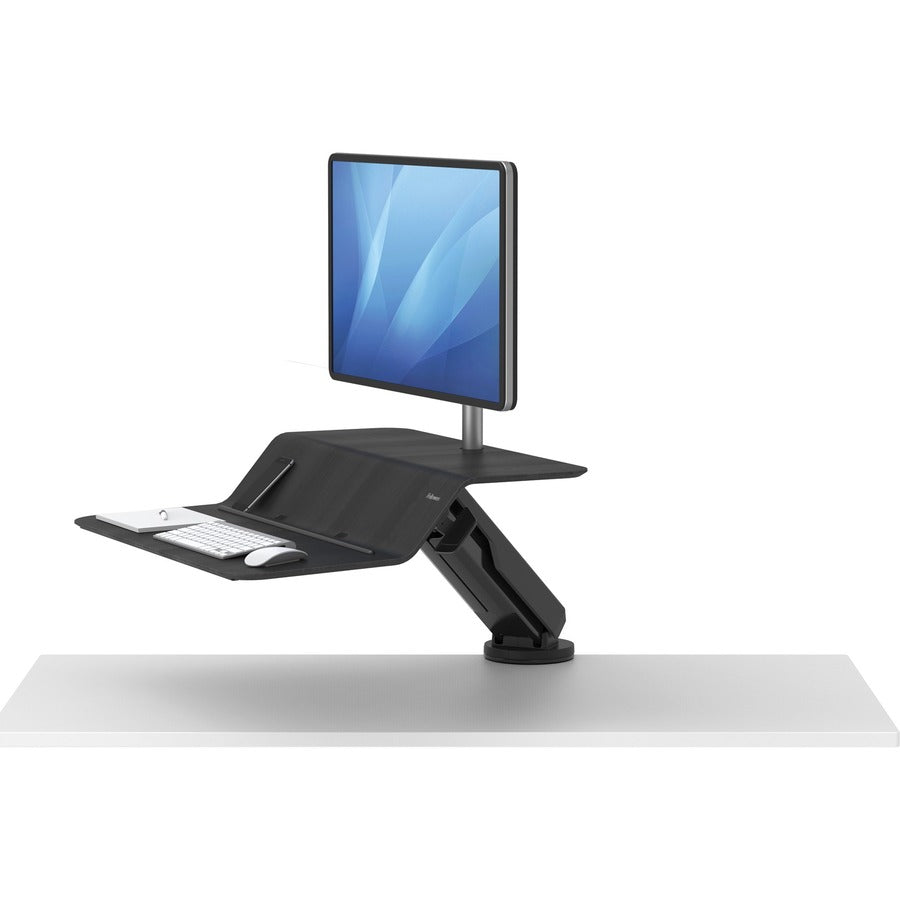 Fellowes Lotus™ RT Sit-Stand Workstation Black Single - 8081501