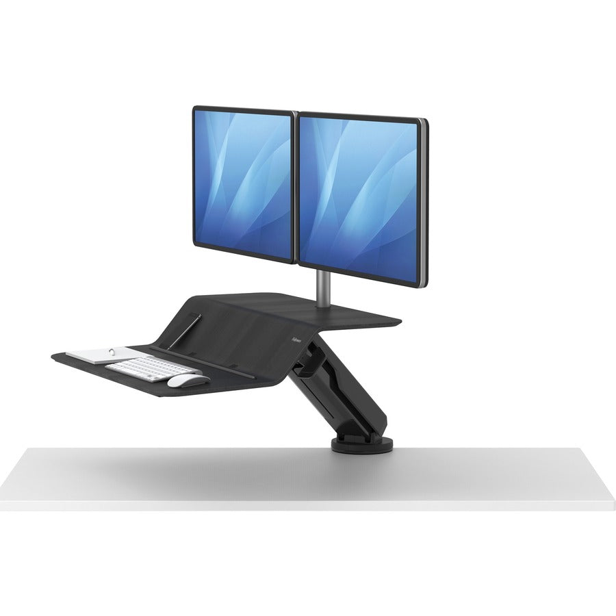 Fellowes Lotus™ RT Sit-Stand Workstation Black Dual - 8081601