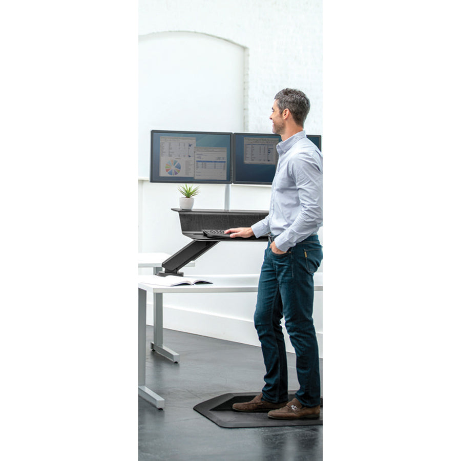 Fellowes Lotus™ RT Sit-Stand Workstation Black Dual - 8081601