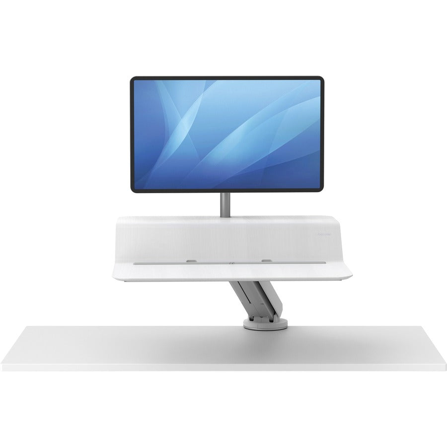 Fellowes Lotus™ RT Sit-Stand Workstation White Single - 8081701