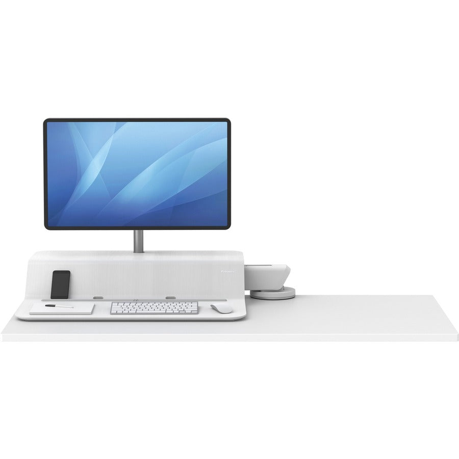 Fellowes Lotus™ RT Sit-Stand Workstation White Single - 8081701