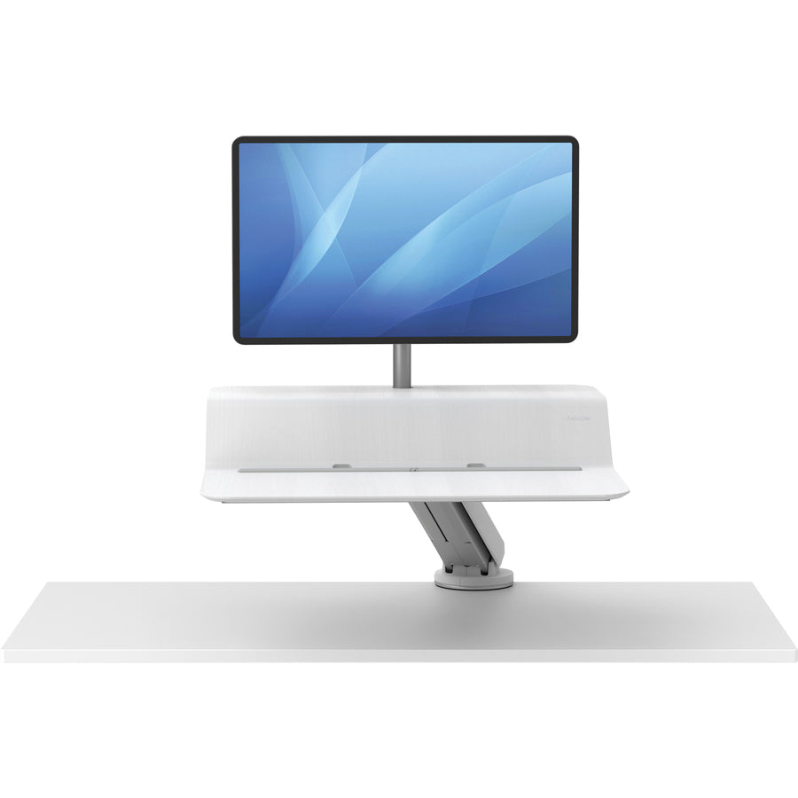 Fellowes Lotus™ RT Sit-Stand Workstation White Single - 8081701