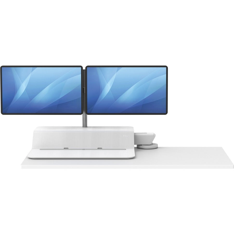 Fellowes Lotus™ RT Sit-Stand Workstation White Dual - 8081801