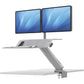 Fellowes Lotus™ RT Sit-Stand Workstation White Dual - 8081801
