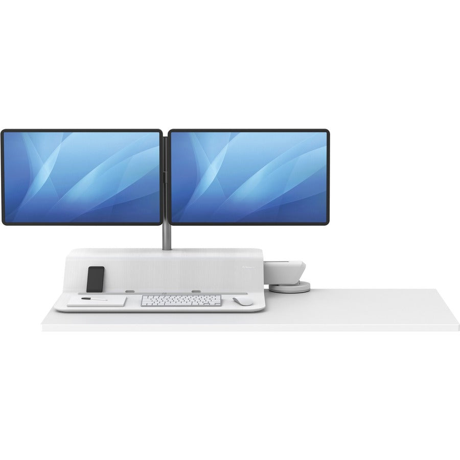 Fellowes Lotus™ RT Sit-Stand Workstation White Dual - 8081801
