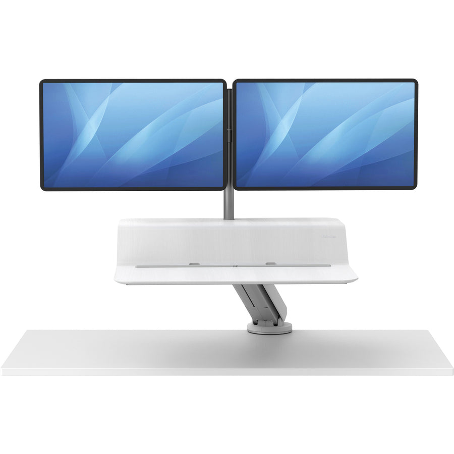 Fellowes Lotus™ RT Sit-Stand Workstation White Dual - 8081801