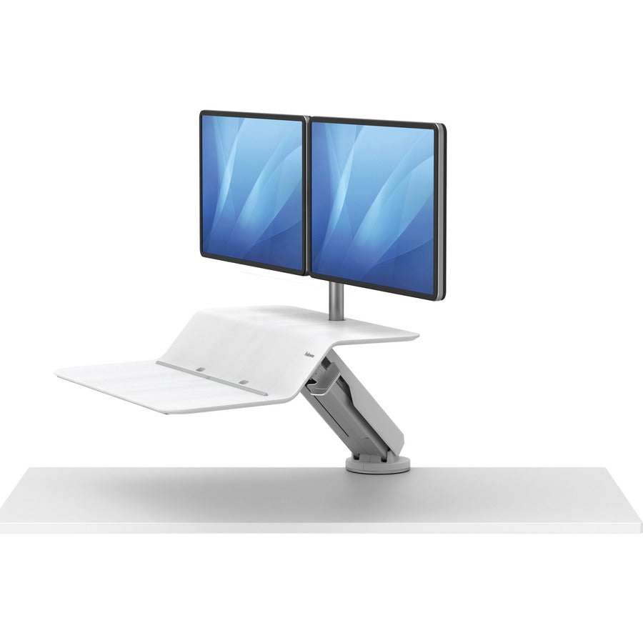 Fellowes Lotus™ RT Sit-Stand Workstation White Dual - 8081801