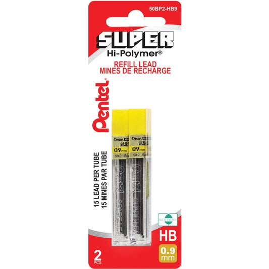 Pentel Super Hi-Polymer Pencil Leads HB 0.9 mm