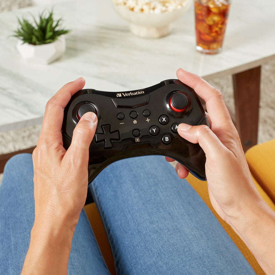 Verbatim Wireless Controller for Use With Nintendo Switch - Black - 70221