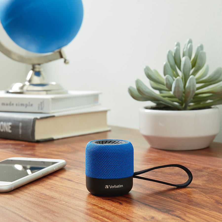 Verbatim Portable Bluetooth Speaker System - Blue - 70229