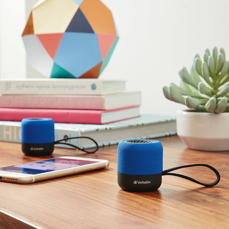 Verbatim Portable Bluetooth Speaker System - Blue - 70229