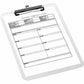 Business Source Flat Clip Clipboard - 01869