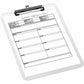 Business Source Flat Clip Clipboard - 01869