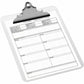 Business Source Spring Clip Plastic Clipboard - 01860
