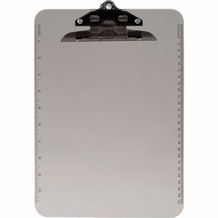 Business Source Spring Clip Plastic Clipboard - 01861