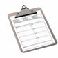 Business Source Spring Clip Plastic Clipboard - 01861