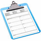 Business Source Spring Clip Plastic Clipboard - 01863