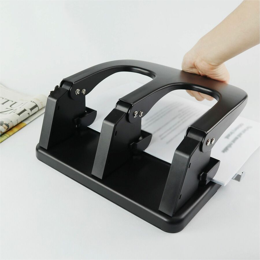 Business Source Adjustable Three-hole Punch - 06527