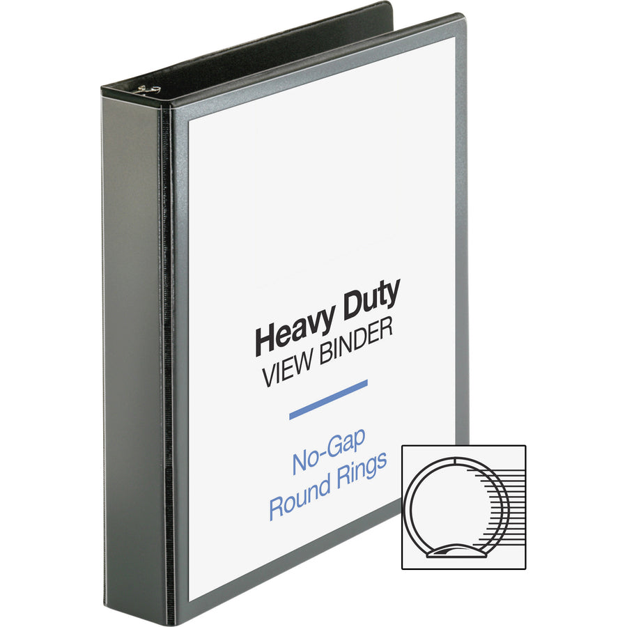 Business Source Premium Round Ring View Binder - 19650