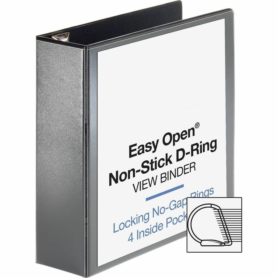 Business Source Locking D-Ring View Binder - 26962