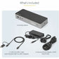 StarTech.com Universal Laptop Docking Station, Hybrid USB-C & USB-A Dock, Dual 4K DP & HDMI, 60W PD, Mac / Windows / Chrome OS, GbE - DK30C2DPPD