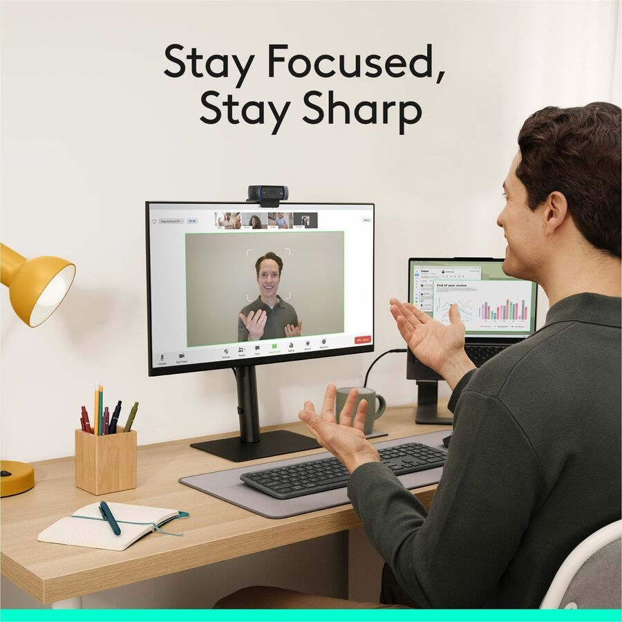 Logitech C920S Webcam - 3 Megapixel - 30 fps - Black - USB 3.1 - 1 Each - 960-001257