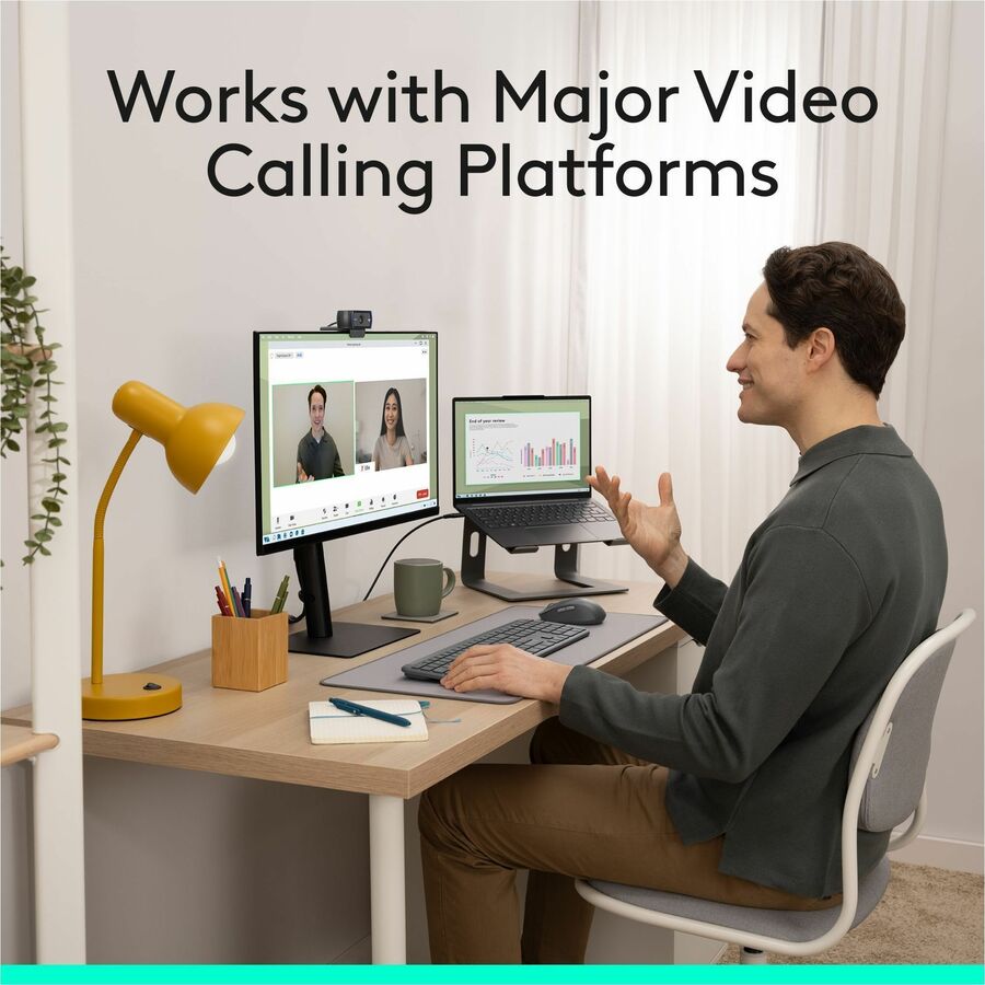 Logitech C920S Webcam - 3 Megapixel - 30 fps - Black - USB 3.1 - 1 Each - 960-001257