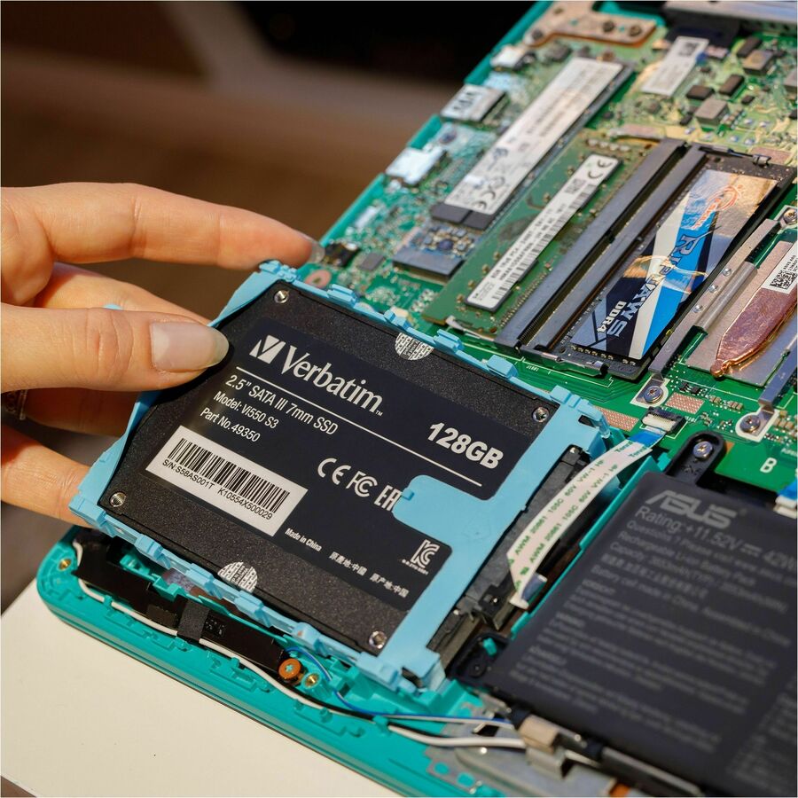 Verbatim Abc_12355551122 128 GB Solid State Drive - 2.5" Internal - SATA (SATA/600) - 49350