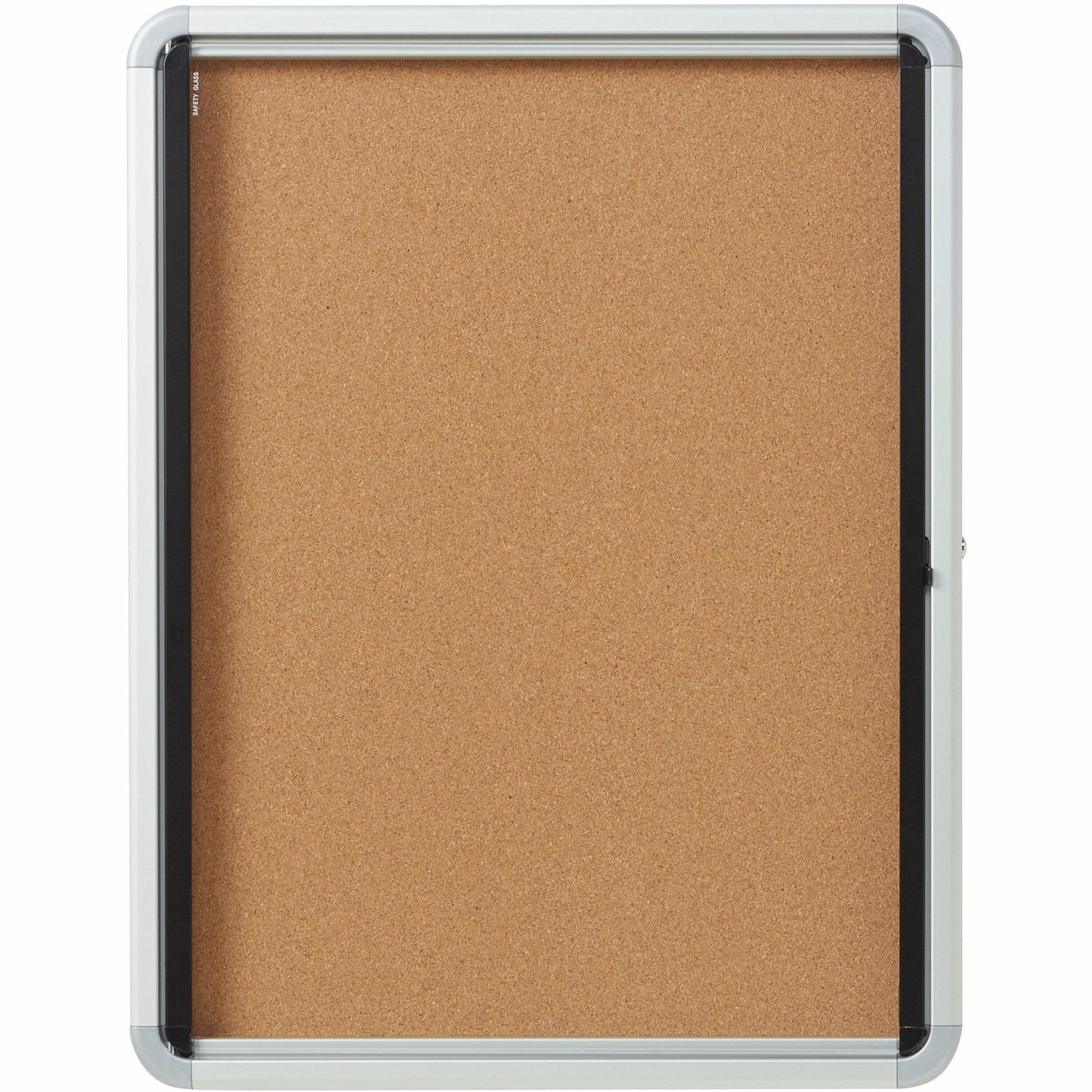 Quartet Euro Enclosed Cork Bulletin Board for Indoor Use, 1 Swing Door, 21" x 27"