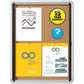 Quartet Euro Enclosed Cork Bulletin Board for Indoor Use, 1 Swing Door, 21" x 27" - 3413820220