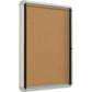 Quartet Euro Enclosed Cork Bulletin Board for Indoor Use, 1 Swing Door, 21" x 27" - 3413820220