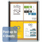 Quartet Euro Enclosed Cork Bulletin Board for Indoor Use, 1 Swing Door, 21" x 27" - 3413820220