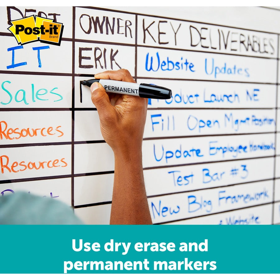 Post-it&reg; Flex Write Surface, FWS8x4, 8 ft x 4 ft (2.44 m x 1.22 m), 1 per pack - FWS8X4