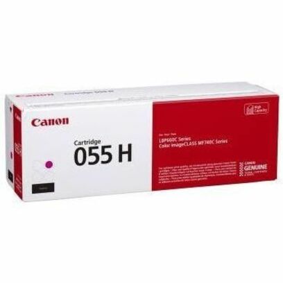 Canon 055H Original High Yield Laser Toner Cartridge - Magenta - 1 Pack - 3018C001