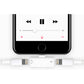 Aluratek Dual Lightning Adapter For iPhone/iPad - ADL01F
