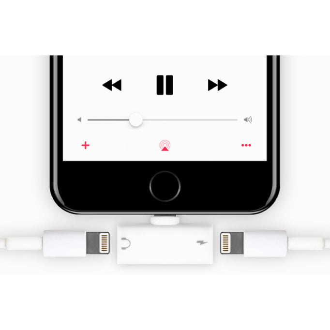 Aluratek Dual Lightning Adapter For iPhone/iPad - ADL01F