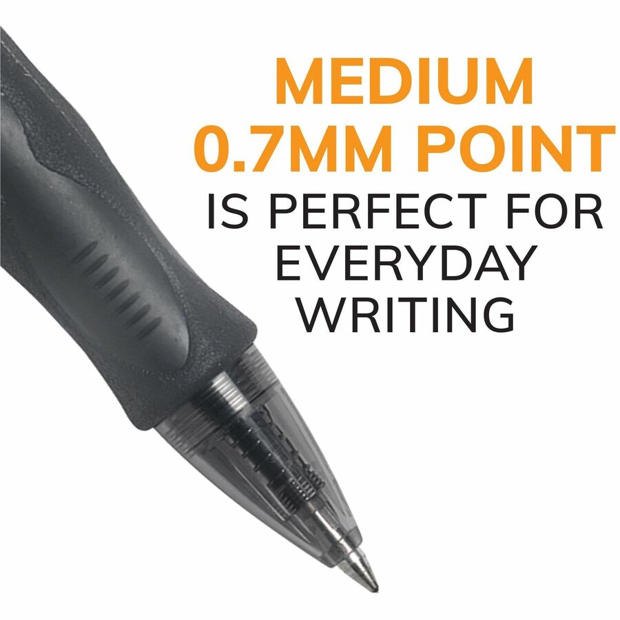 BIC Gel-ocity Original Assorted Fashion colours Gel Pens, Medium Point (0.7mm), 8-Count Pack, Retractable Gel Pens With Comfortable Grip - RLCAP81-AST