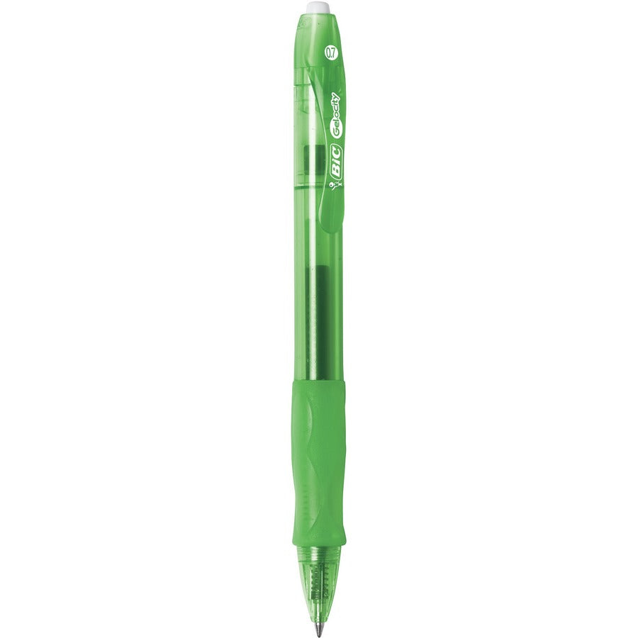 BIC Gel-ocity Original Assorted Fashion colours Gel Pens, Medium Point (0.7mm), 8-Count Pack, Retractable Gel Pens With Comfortable Grip - RLCAP81-AST