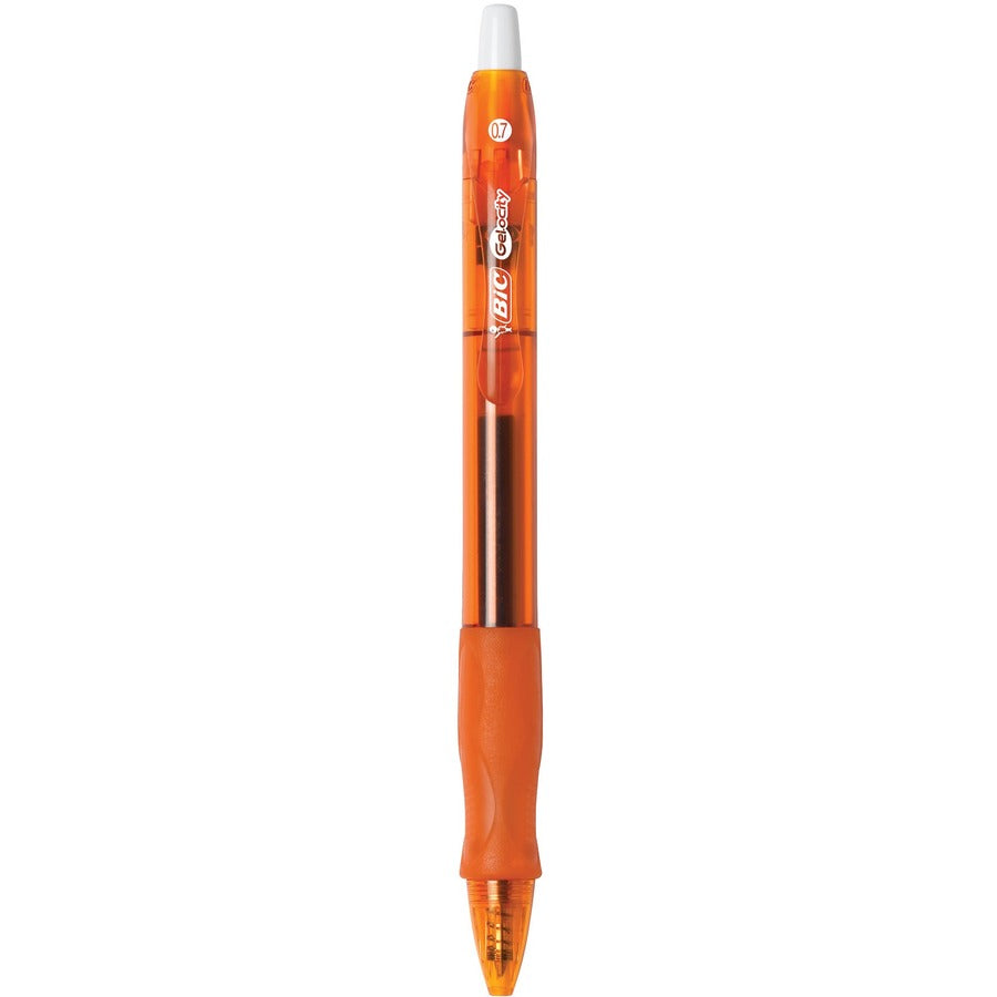 BIC Gel-ocity Original Assorted Fashion colours Gel Pens, Medium Point (0.7mm), 8-Count Pack, Retractable Gel Pens With Comfortable Grip - RLCAP81-AST