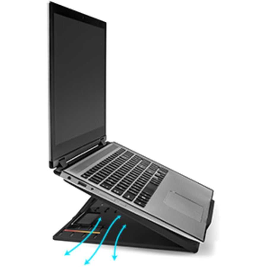 Kensington SmartFit Easy Riser Go Adjustable Ergonomic Riser for up to 17" Laptops - Black - K50422WW