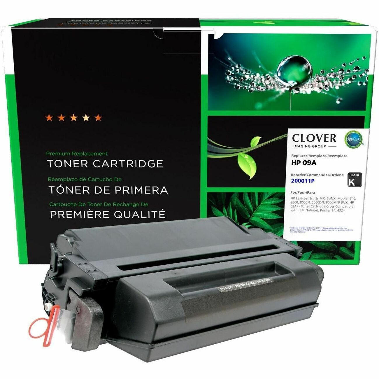 CIG Remanufactured Laser Toner Cartridge 09A (HP C3909A, IBM 75P5903) - Black - 1 Each