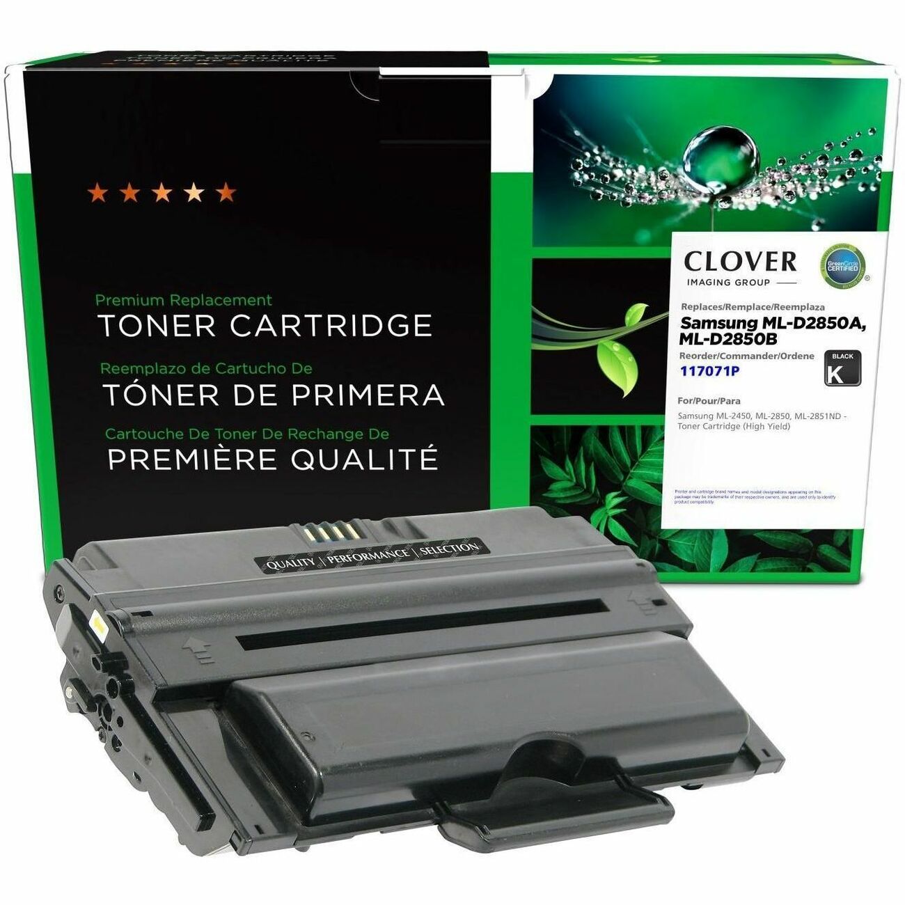 CIG Remanufactured High Yield Laser Toner Cartridge Samsung ML-D2850A, Samsung ML-D2850B, Samsung MLD-2850A, Samsung MLD-2850A/ELS, Samsung MLD-2850A/SEE, Samsung MLD-2850B, Samsung MLD-2850B/ELS - Black Each